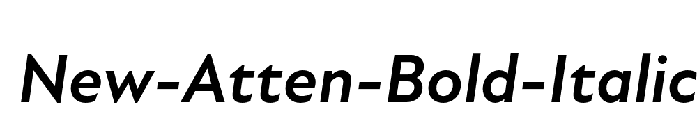 New-Atten-Bold-Italic