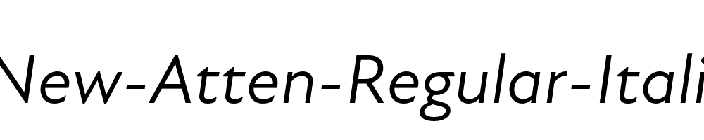 New-Atten-Regular-Italic