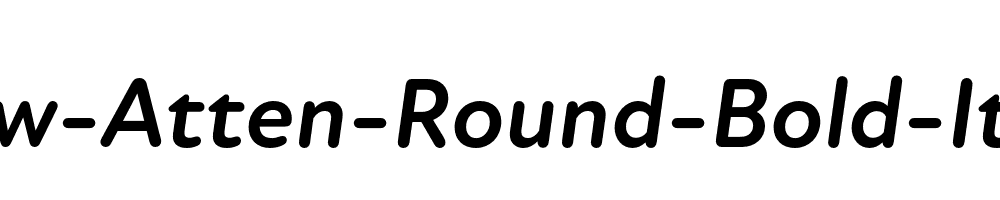 New-Atten-Round-Bold-Italic