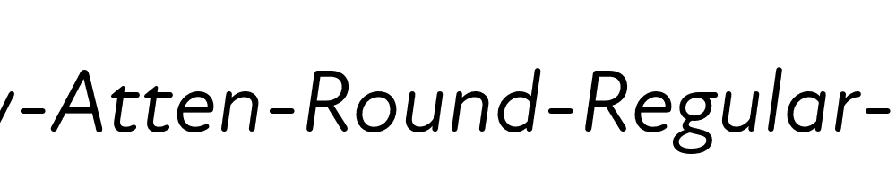 New-Atten-Round-Regular-Italic