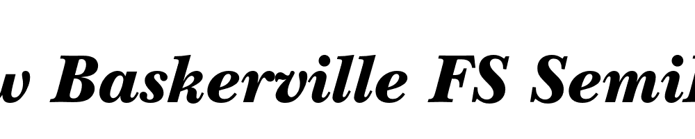  DEMO New Baskerville FS SemiBd Bold Italic