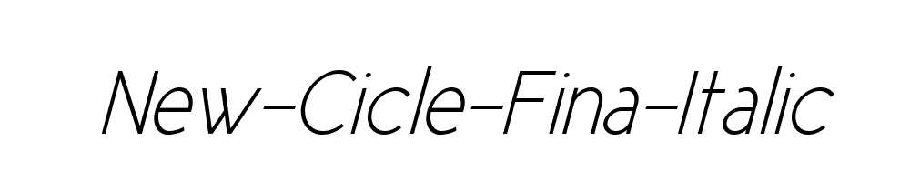 New-Cicle-Fina-Italic