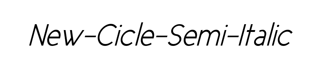 New-Cicle-Semi-Italic