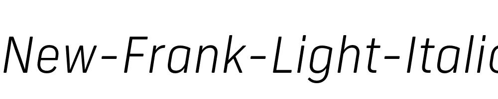 New-Frank-Light-Italic