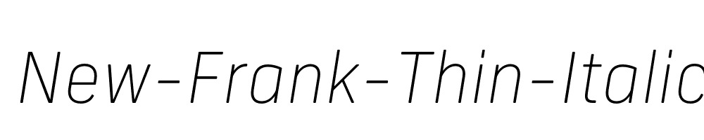 New-Frank-Thin-Italic