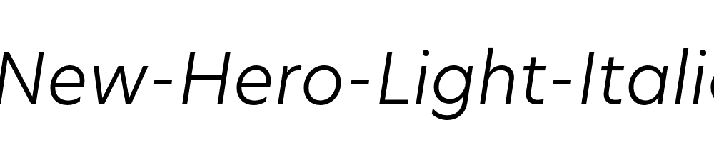 New-Hero-Light-Italic