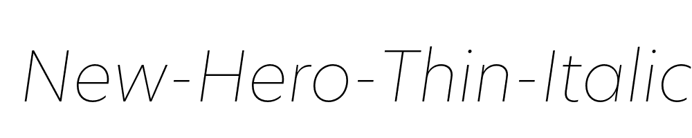 New-Hero-Thin-Italic