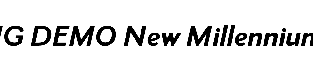  DEMO New Millennium Linear Italic