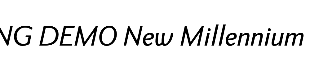  DEMO New Millennium Linear Italic