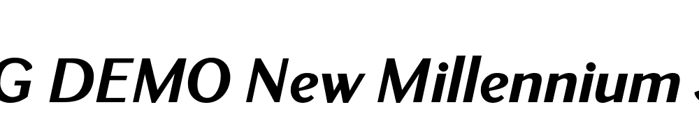  DEMO New Millennium Sans Regular