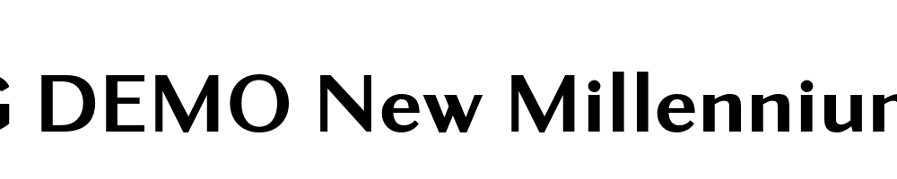  DEMO New Millennium Sans Regular