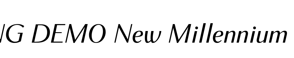  DEMO New Millennium Sans Regular