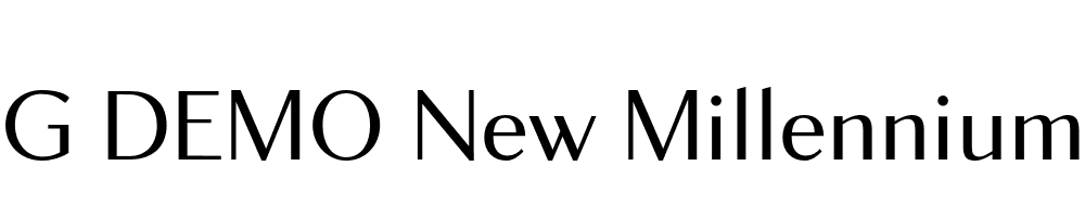  DEMO New Millennium Sans Regular