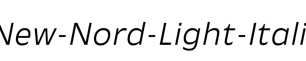 New-Nord-Light-Italic