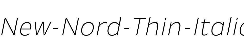 New-Nord-Thin-Italic