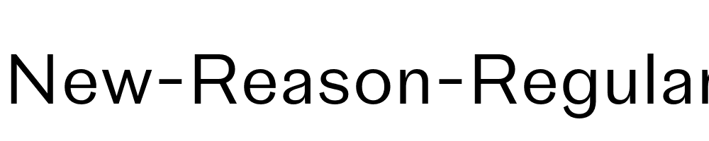 New-Reason-Regular