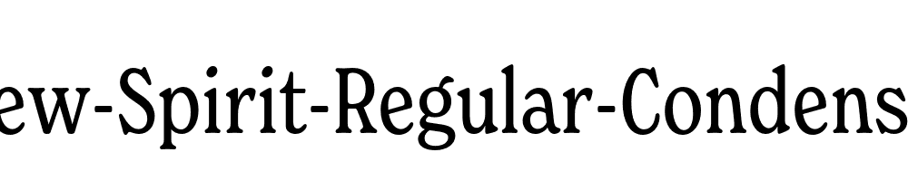 New-Spirit-Regular-Condensed