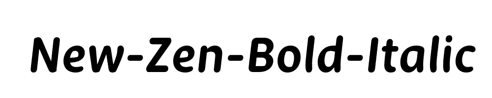 New-Zen-Bold-Italic