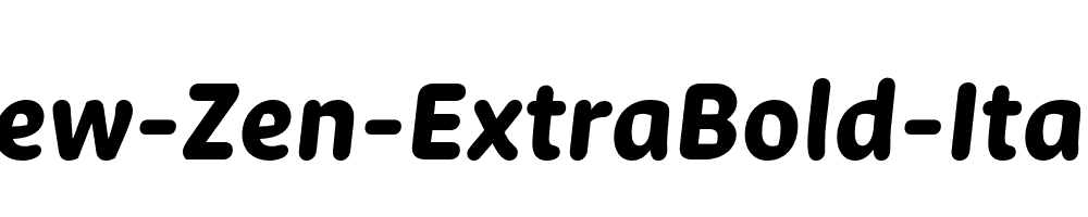 New-Zen-ExtraBold-Italic