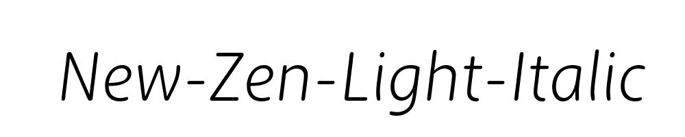 New-Zen-Light-Italic