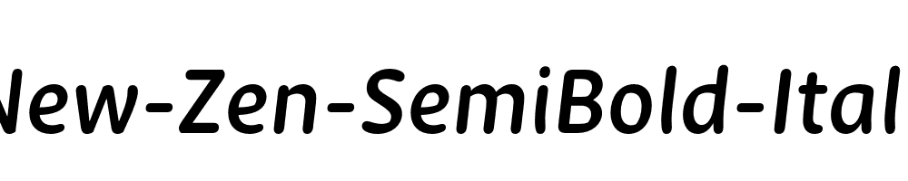 New-Zen-SemiBold-Italic