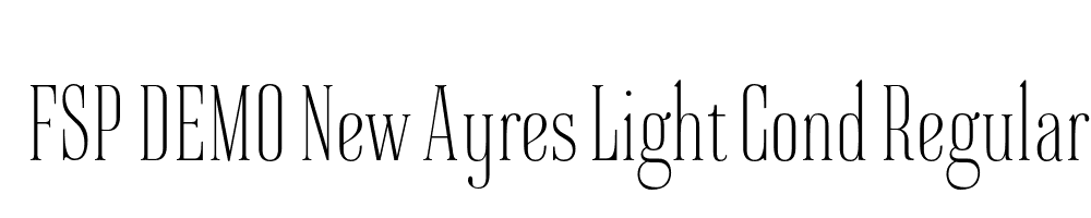 FSP DEMO New Ayres Light Cond Regular