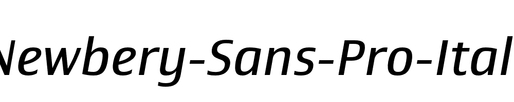 Newbery-Sans-Pro-Italic