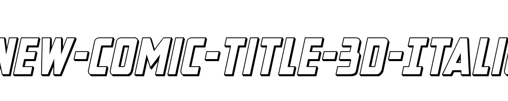 New-Comic-Title-3D-Italic