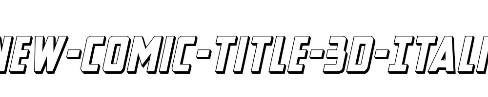 New-Comic-Title-3D-Italic