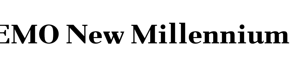  DEMO New Millennium Headline Regular