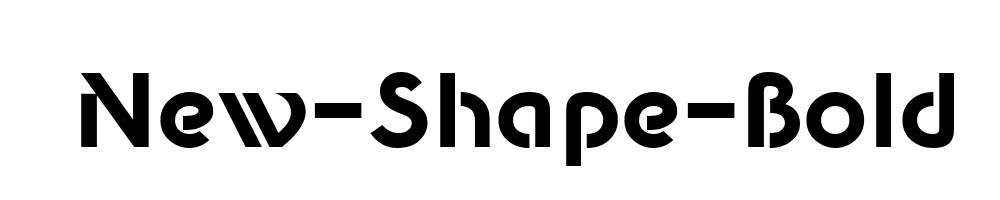 New-Shape-Bold