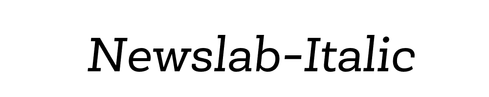 Newslab-Italic