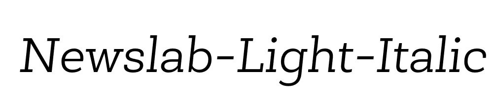 Newslab-Light-Italic