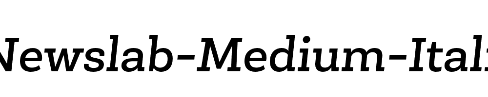 Newslab-Medium-Italic