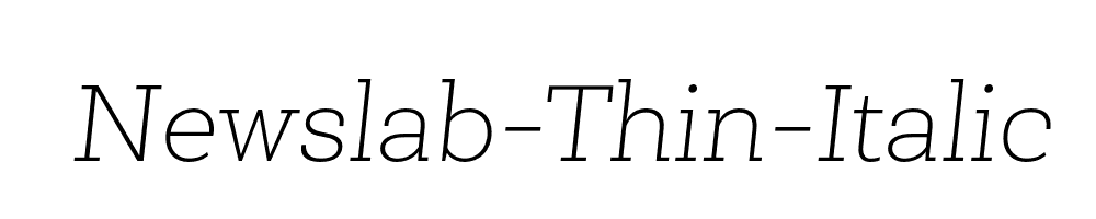 Newslab-Thin-Italic