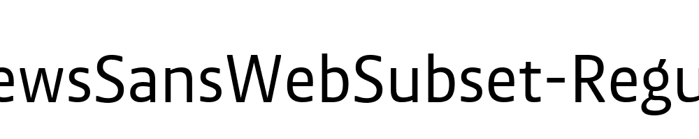 NewsSansWebSubset-Regular