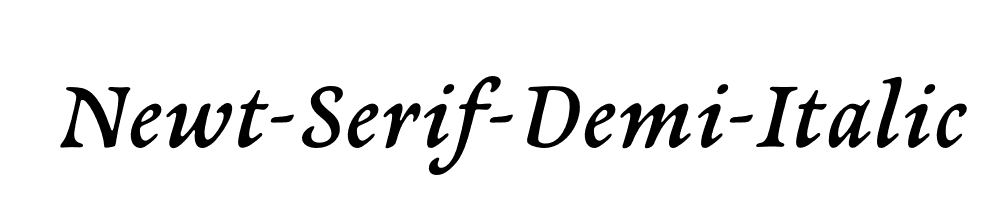 Newt-Serif-Demi-Italic