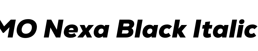 FSP DEMO Nexa Black Italic Regular