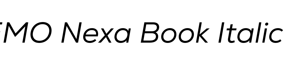 FSP DEMO Nexa Book Italic Regular