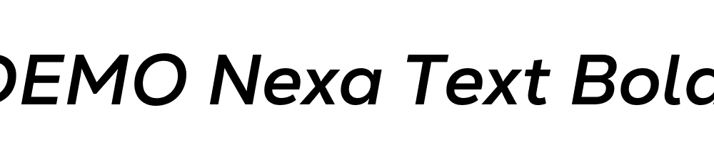 FSP DEMO Nexa Text Bold Italic