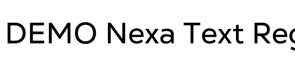 FSP DEMO Nexa Text Regular