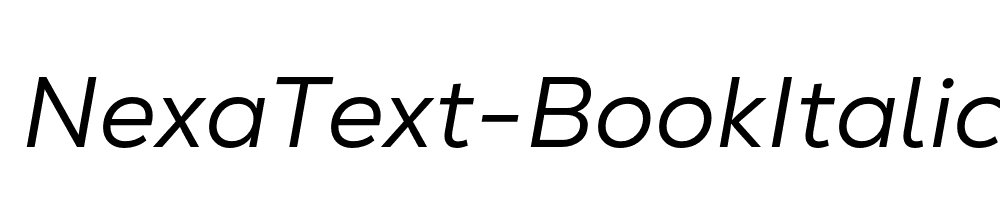 NexaText-BookItalic