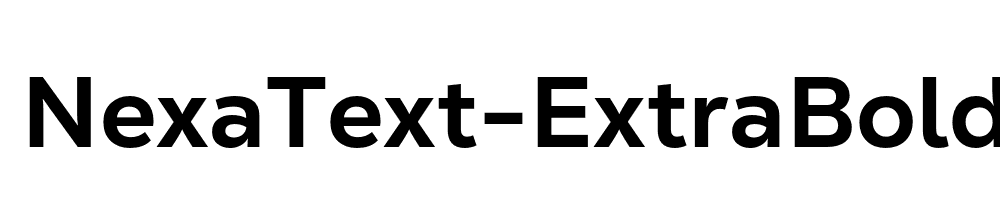 NexaText-ExtraBold