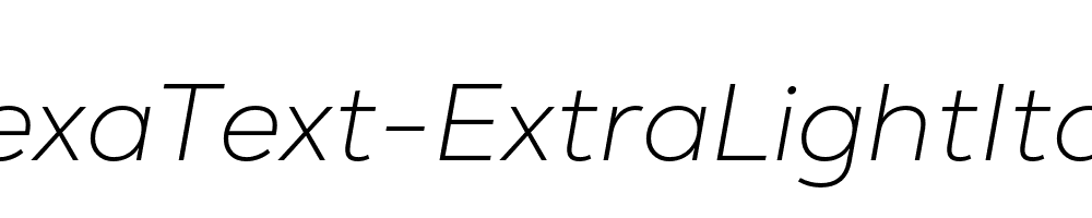 NexaText-ExtraLightItalic