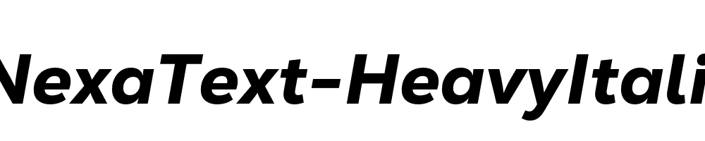 NexaText-HeavyItalic