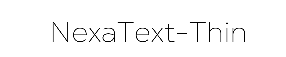 NexaText-Thin