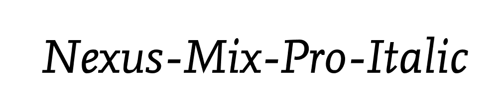 Nexus-Mix-Pro-Italic