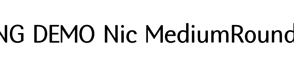  DEMO Nic MediumRounded Regular