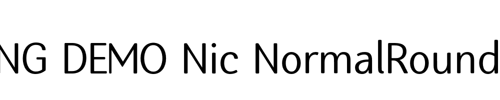  DEMO Nic NormalRounded Regular