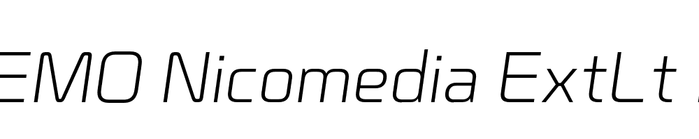 FSP DEMO Nicomedia ExtLt Ita Italic